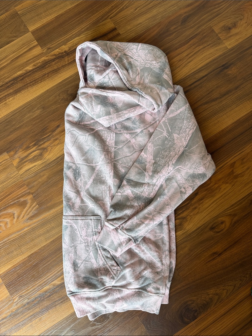 Pink camo hoodie